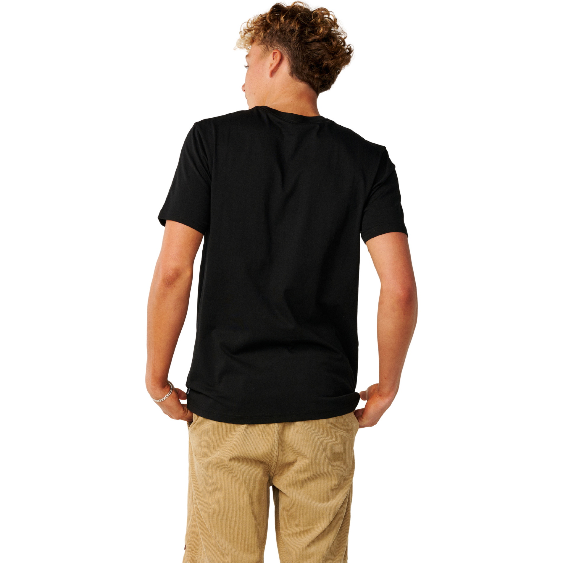 2026 Rip Curl Mens Streamline Chest Logo T-Shirt 13KMTE - Black